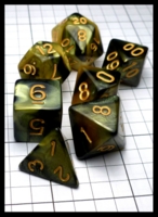 Dice : Dice - Dice Sets - Unknown Chinese Green Swirl and Yellow - eBay Aug 2016